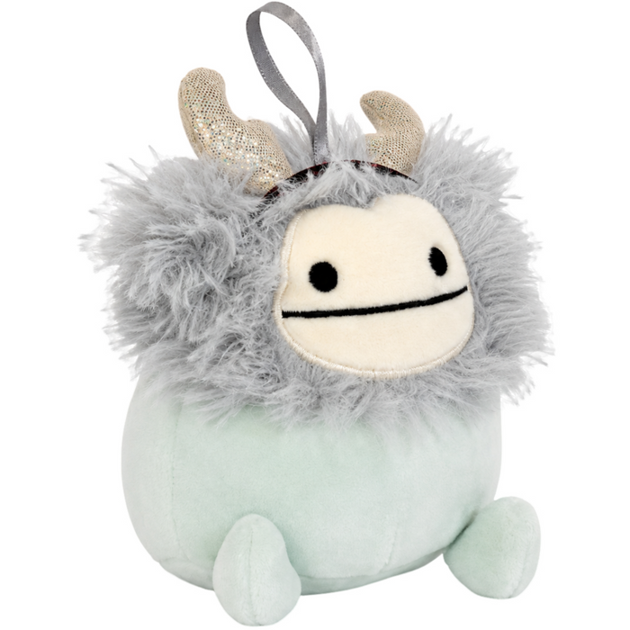 Squishmallows - Evita the Bigfoot Holiday Ornament Plush (4.5") - Kellytoy - Holiday Winter Collection - (2022)
