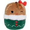 Squishmallows - Gina the Gingerbread Girl Holiday Ornament Plush (4