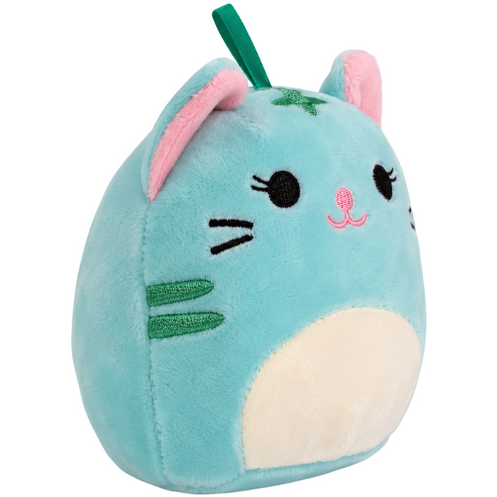 Squishmallows - Jules the Cat Holiday Ornament Plush (4") - Kellytoy - Holiday Bright Squad - (2021)