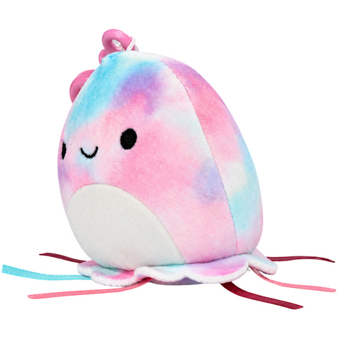Squishmallows - Krisa the Tie-Dye Jellyfish Clip-On Plush (3.5
