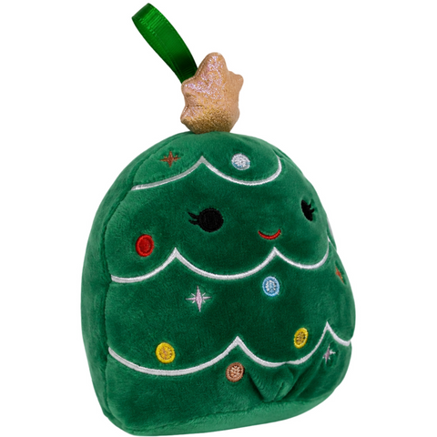 Squishmallows - Leama the Christmas Tree Holiday Ornament Plush (3.5
