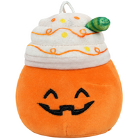 Squishmallows - Lester the Pumpkin Spice Latte Clip-On Plush (4