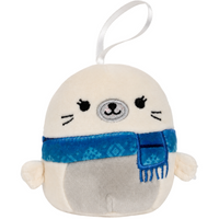 Squishmallows - Lucille the Seal Holiday Ornament Plush (4