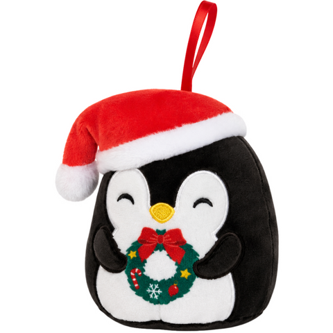 Squishmallows - Luna the Penguin Version 3 Holiday Ornament Plush (4.5