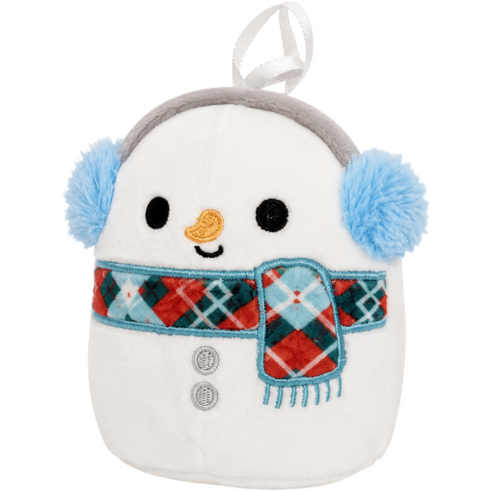 Squishmallows - Manny the Snowman Holiday Ornament Plush (4.5") - Kellytoy - Holiday Classic Collection - (2022)