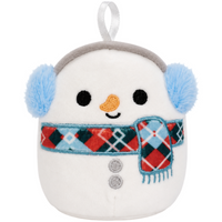Squishmallows - Manny the Snowman Holiday Ornament Plush (4.5