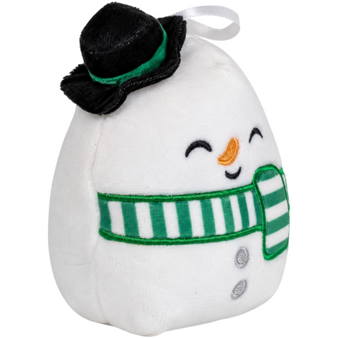 Squishmallows - Manny the Snowman Version 2 Holiday Ornament Plush (4.5