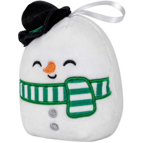 Squishmallows - Manny the Snowman Version 2 Holiday Ornament Plush (4.5