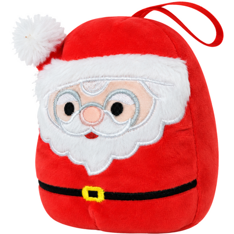 Squishmallows - Nick the Santa Claus Holiday Ornament Plush (4