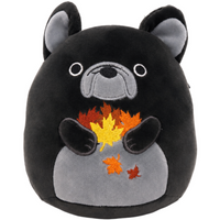 Squishmallows - Rhett the French Bulldog with Autumn Leaves Plush (5