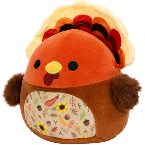 Squishmallows - Ulana the Turkey with Floral Belly Plush (7