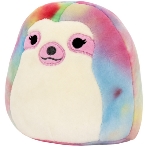 Squishmallows - Whim the Rainbow Tie-Dye Sloth Plush (5
