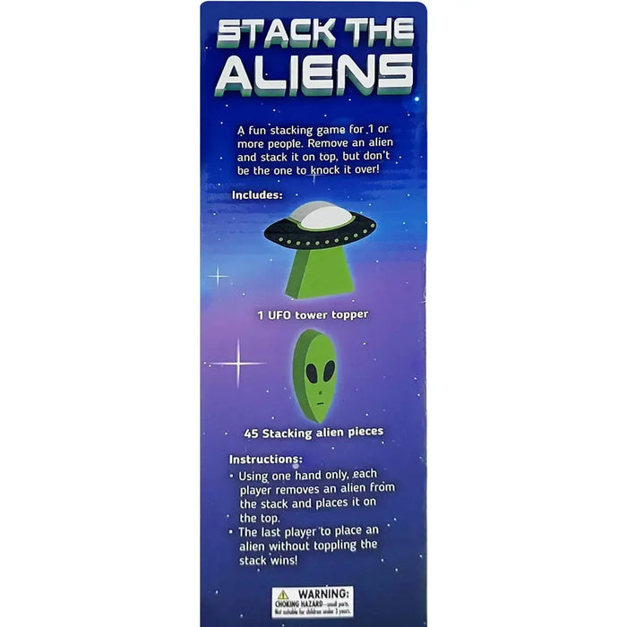 Stack the Aliens - Dexterity Aliens Gag Gift Game for Family, Adults, and Children (2+ Players, Ages 6+) - Island Dogs