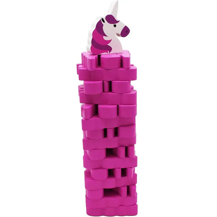 Stack the Unicorn - Dexterity Fantasy Gag Gift Game for Family, Adults, and Children (1+ Players, Ages 6+) - Island Dogs