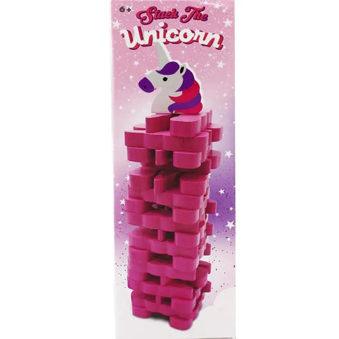 Stack the Unicorn - Dexterity Fantasy Gag Gift Game for Family, Adults, and Children (1+ Players, Ages 6+) - Island Dogs