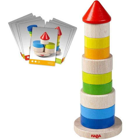 Stacking Game: Wobbly Tower - Dexterity Stacking Board Game for Family, Adults, and Children (1+ Players, Ages 2+) - HABA - Image 2