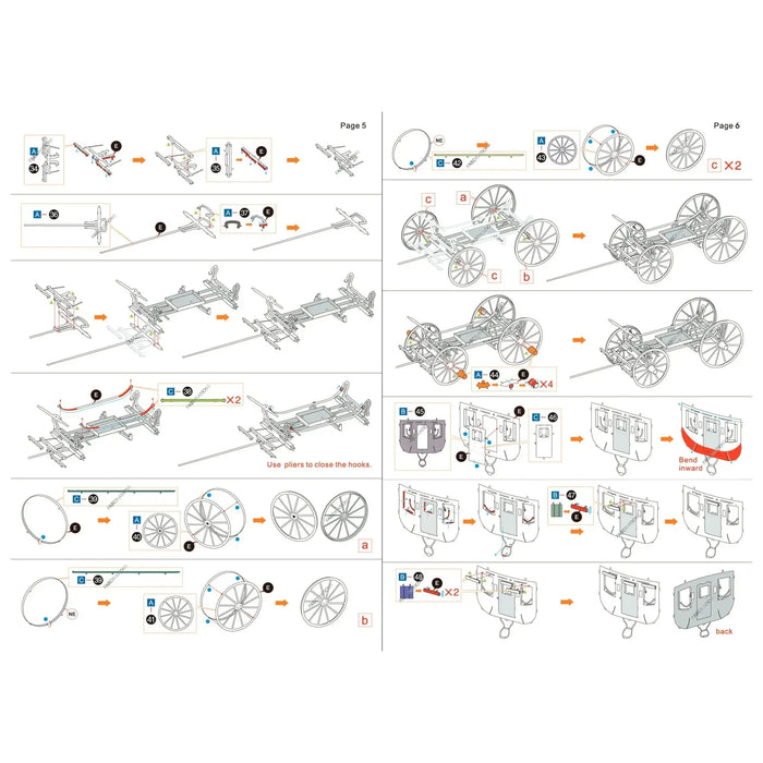Stagecoach Model Kit (Steel, Moderate Difficulty) - Fascinations - Metal Earth Series - (2022)