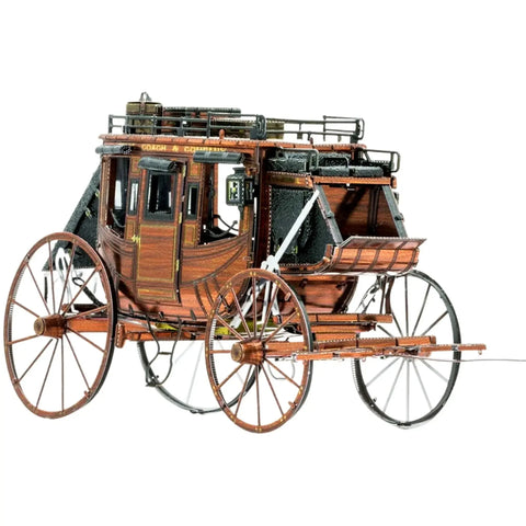 Stagecoach Model Kit (Steel, Moderate Difficulty) - Fascinations - Metal Earth Series - (2022) - Image 5