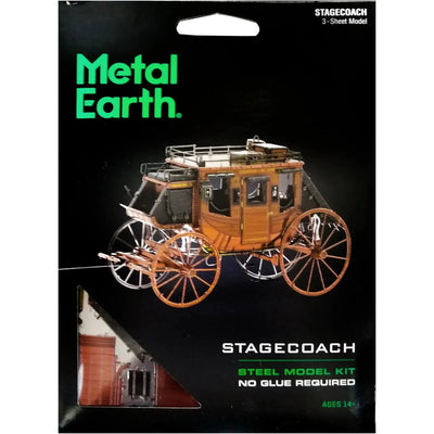 Stagecoach Model Kit (Steel, Moderate Difficulty) - Fascinations - Metal Earth Series - (2022)