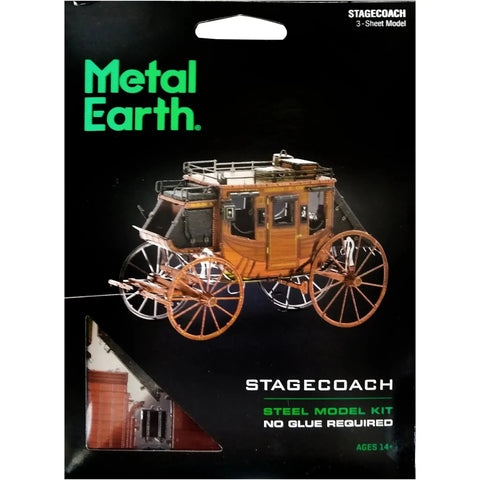 Stagecoach Model Kit (Steel, Moderate Difficulty) - Fascinations - Metal Earth Series - (2022) - Image 1
