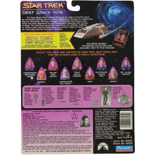 Star Trek: Deep Space Nine - Lieutenant Jadzia Dax Action Figure with SkyBox Collector Card (4.5") - Playmates Toys - (1993)