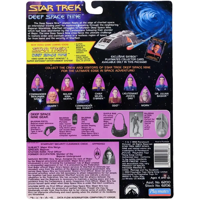 Star Trek: Deep Space Nine - Major Kira Nerys Action Figure (4.5") - Playmates Toys - (1993)