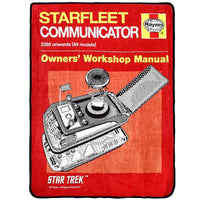 Star Trek - Starfleet Communicator Owners Manual Plush Throw Blanket (45"x60"...- Image 1
