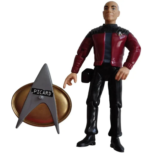 Star Trek: The Next Generation - Captain Jean-Luc Picard Action Figure with SkyBox Collector Card (4.5") - Playmates Toys - (1993)