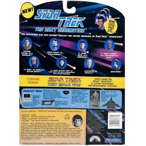 Star Trek: The Next Generation - Lieutenant Commander Data as a Romulan Action Figure (4.5