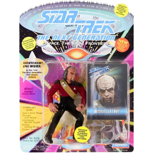 Star Trek: The Next Generation [Season 1] - Lieutenant (Junior Grade) Worf Action Figure (4.75") - Playmates Toys - Collector Series - (1993)