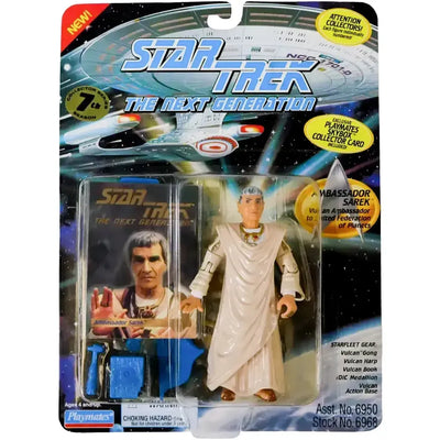 Star Trek: The Next Generation [Season 7] - Ambassador Sarek Action Figure with SkyBox Collector Card (4.5