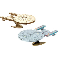 Star Trek: The Next Generation - U.S.S. Enterprise Book & 3D Model Kit (Wood) - Insights Editions - IncrediBuilds Series - (2018)