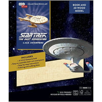 Star Trek: The Next Generation - U.S.S. Enterprise Book & 3D Model Kit (Wood) - Insights Editions - IncrediBuilds Series - (2018)