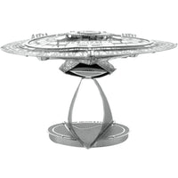 Star Trek: The Next Generation - Unpainted USS Enterprise NCC-1701-D Ship Figure Model Kit (Steel, Moderate Difficulty) - Fascinations - Metal Earth Series