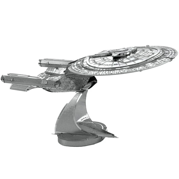 Star Trek: The Next Generation - Unpainted USS Enterprise NCC-1701-D Ship Figure Model Kit (Steel, Moderate Difficulty) - Fascinations - Metal Earth Series
