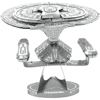 Star Trek: The Next Generation - Unpainted USS Enterprise NCC-1701-D Ship Figure Model Kit (Steel, Moderate Difficulty) - Fascinations - Metal Earth Series
