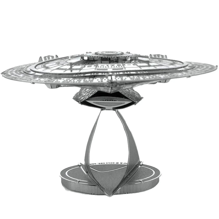 Star Trek: The Next Generation - Unpainted USS Enterprise NCC-1701-D Ship Figure Model Kit (Steel, Moderate Difficulty) - Fascinations - Metal Earth Series