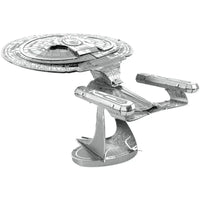 Star Trek: The Next Generation - Unpainted USS Enterprise NCC-1701-D Ship Figure Model Kit (Steel, Moderate Difficulty) - Fascinations - Metal Earth Series