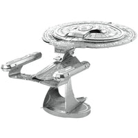 Star Trek: The Next Generation - Unpainted USS Enterprise NCC-1701-D Ship Figure Model Kit (Steel, Moderate Difficulty) - Fascinations - Metal Earth Series