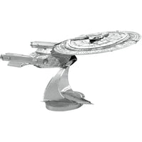Star Trek: The Next Generation - Unpainted USS Enterprise NCC-1701-D Ship Figure Model Kit (Steel, Moderate Difficulty) - Fascinations - Metal Earth Series
