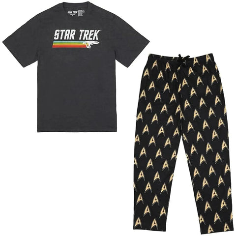 Star Trek - USS Enterprise Men's Pajama Set - Bioworld - Image 1