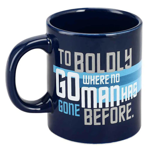 Star Trek - USS Enterprise "To Boldly Go Where No Man Has Gone Before" Mug (Blue, Ceramic, 16 oz.) - Bioworld
