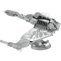 Star Trek - Unpainted Klingon Bird-of-Prey Ship Figure Model Kit (Steel, Challenging Difficulty) - Fascinations - Metal Earth Series