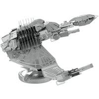 Star Trek - Unpainted Klingon Bird-of-Prey Ship Figure Model Kit (Steel, Challenging Difficulty) - Fascinations - Metal Earth Series
