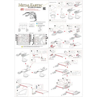 Star Trek - Unpainted Klingon Bird-of-Prey Ship Figure Model Kit (Steel, Challenging Difficulty) - Fascinations - Metal Earth Series