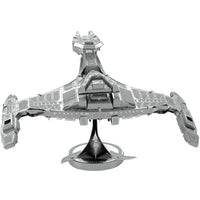 Star Trek - Unpainted Klingon Vor'Cha Class Ship Figure Model Kit (Steel, Challenging Difficulty) - Fascinations - Metal Earth Series