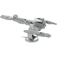 Star Trek - Unpainted Klingon Vor'Cha Class Ship Figure Model Kit (Steel, Challenging Difficulty) - Fascinations - Metal Earth Series