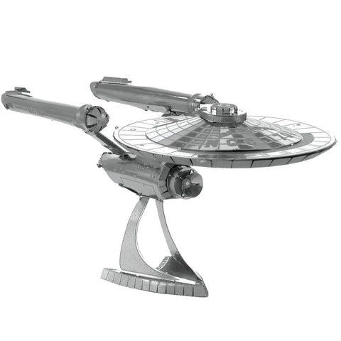 Star Trek - Unpainted USS Enterprise NCC-1701 Ship Figure Model Kit (Steel, Challenging Difficulty) - Fascinations - Metal Earth Series - Image 4