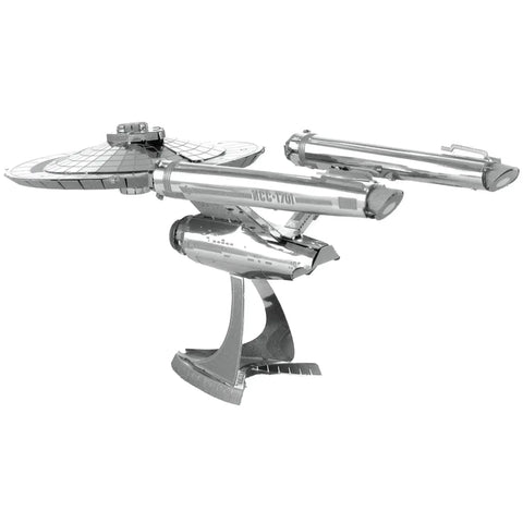 Star Trek - Unpainted USS Enterprise NCC-1701 Ship Figure Model Kit (Steel, Challenging Difficulty) - Fascinations - Metal Earth Series - Image 6