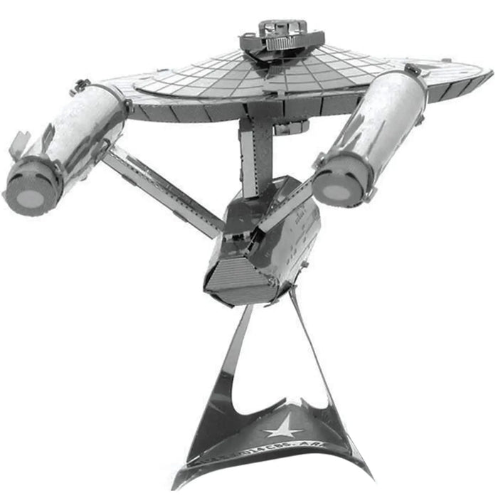 Star Trek - Unpainted USS Enterprise NCC-1701 Ship Figure Model Kit (Steel, Challenging Difficulty) - Fascinations - Metal Earth Series